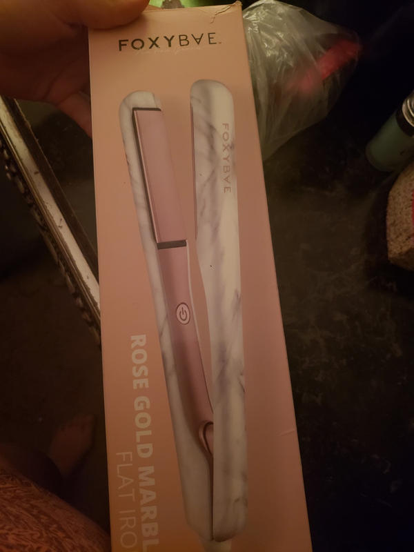 foxybae flat iron marble