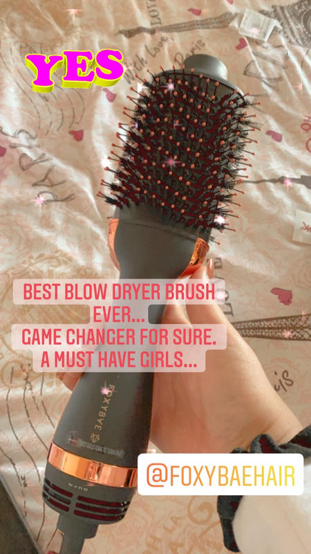 foxybae rose gold blowout dryer brush