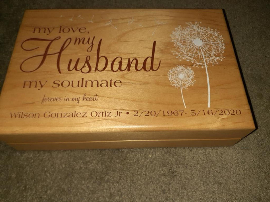Personalised Memory Box Loved One ~ HUSBAND ~ Any Name ~ Bereavement Loss 