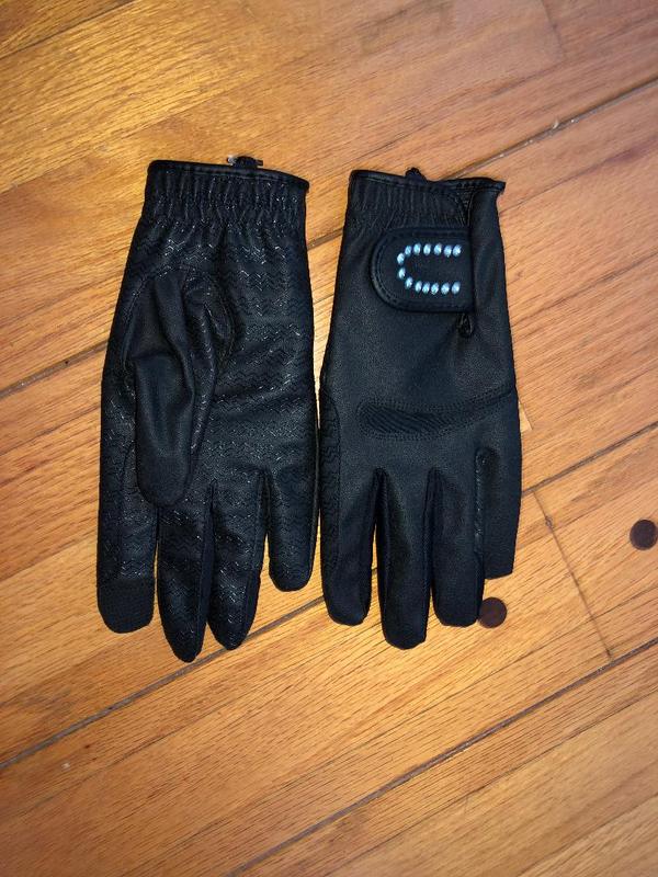 TuffRider Ladies Grippy Gloves w/ Alligator 