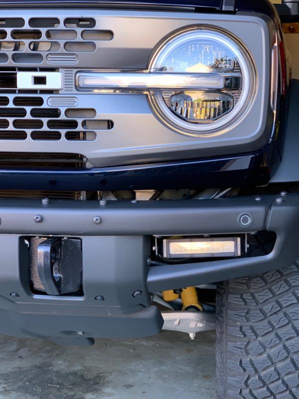  Kit antiniebla de barra de luz Diode Dynamics con soportes KR todoterreno para Ford Bronco (parachoques modular HD)