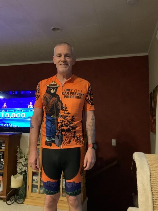 smokey the bear cycling jersey
