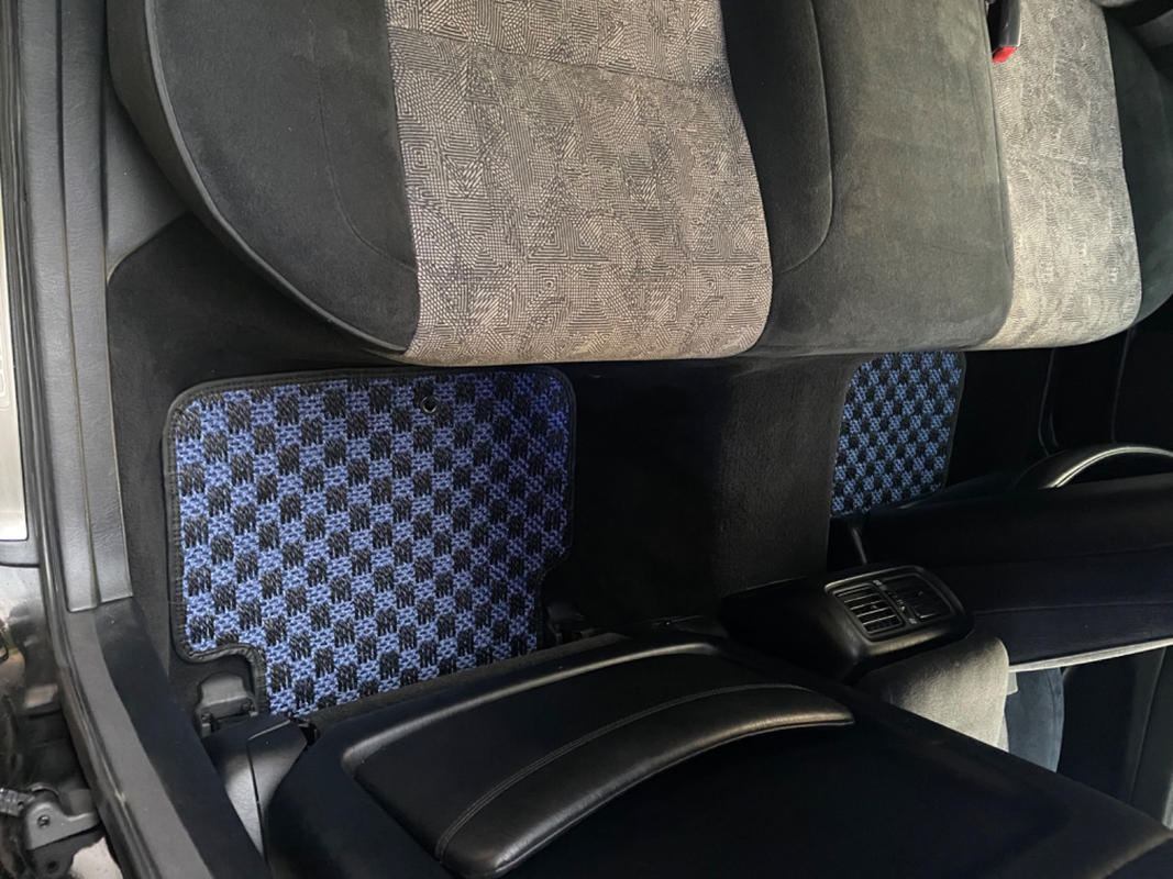 KARO SISAL BLUE BLACK FLOOR MATS FOR TOYOTA ARISTO JZS16 1997.081998.