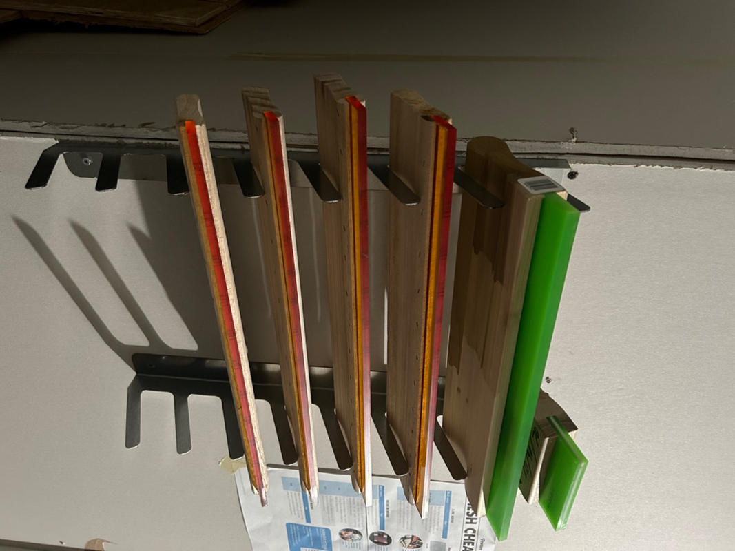 Mounted Screen Printing Squeegee Rack Screen Print Direct