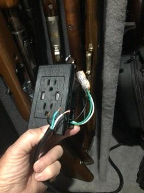 Stealth Gun Safe Power Outlet Kit for Electrical Safe Accessories