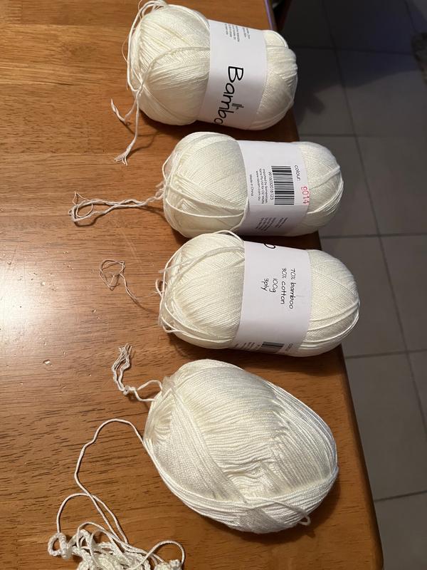 Bamboo Cotton Yarn 3ply 100g OZ YARN