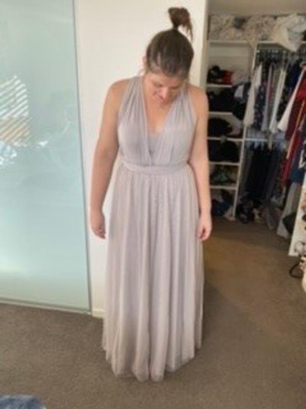 Classic Multiway Infinity Bridesmaid Dress in Grey For Sale - Bridesmaids  Dresses | ModelChic