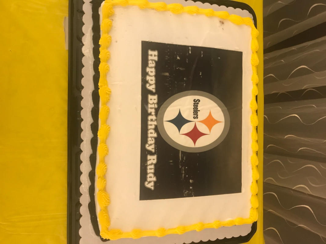 Pittsburgh Steelers Edible Image Cake Topper Personalized Birthday She ...