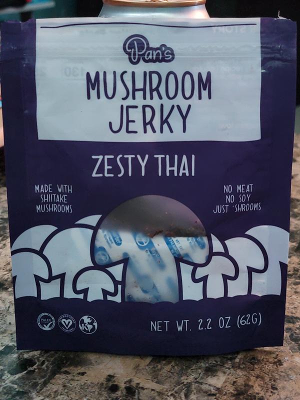 Pan's Mushroom Jerky - Zesty Thai Vegan Mushroom Jerky