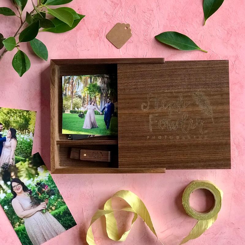 Set of 15 - 4x6 photo box (option to add 16gb USB) Wood print box with  enough space for 4x6 prints (save 3 dollars per box)