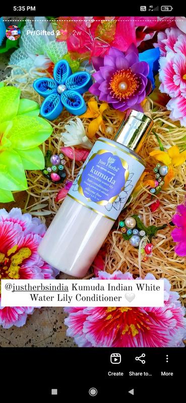 Kumuda - Indian White Water Lily Silicone-Free Conditioner | Just Herbs  Global