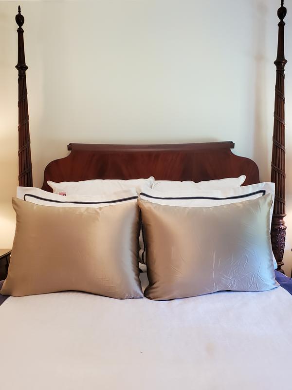 Blissy 100 Mulberry 22Momme Silk Pillowcase Taupe Standard