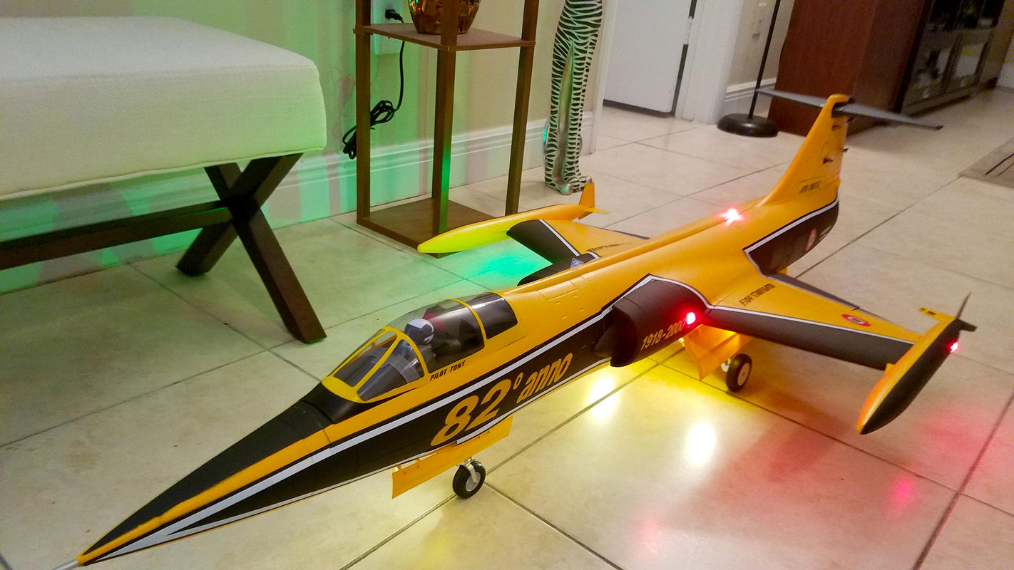 Freewing F-104 Starfighter Yellow 90mm EDF Jet - PNP