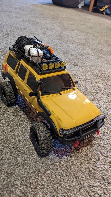 FMS FCX18 Toyota LC80 Yellow 1/18 Scale 4WD Crawler - RTR