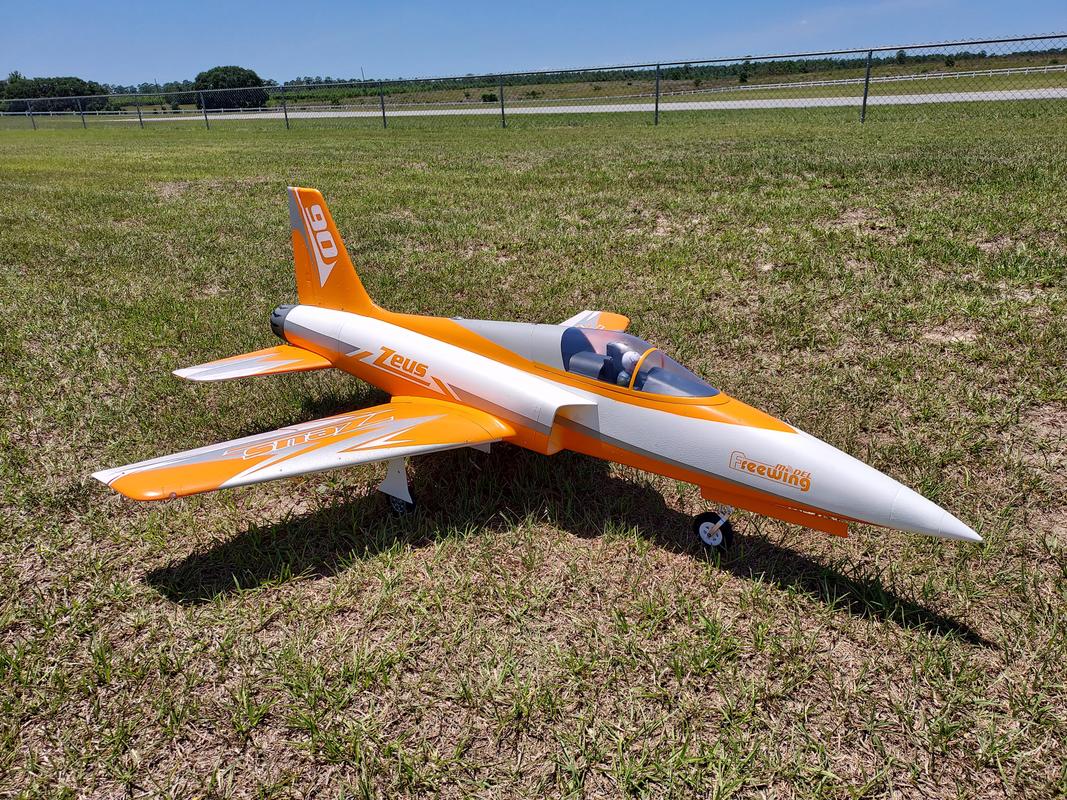 Freewing Zeus Orange 90mm EDF Sport Jet - ARF PLUS [FJ32012AP