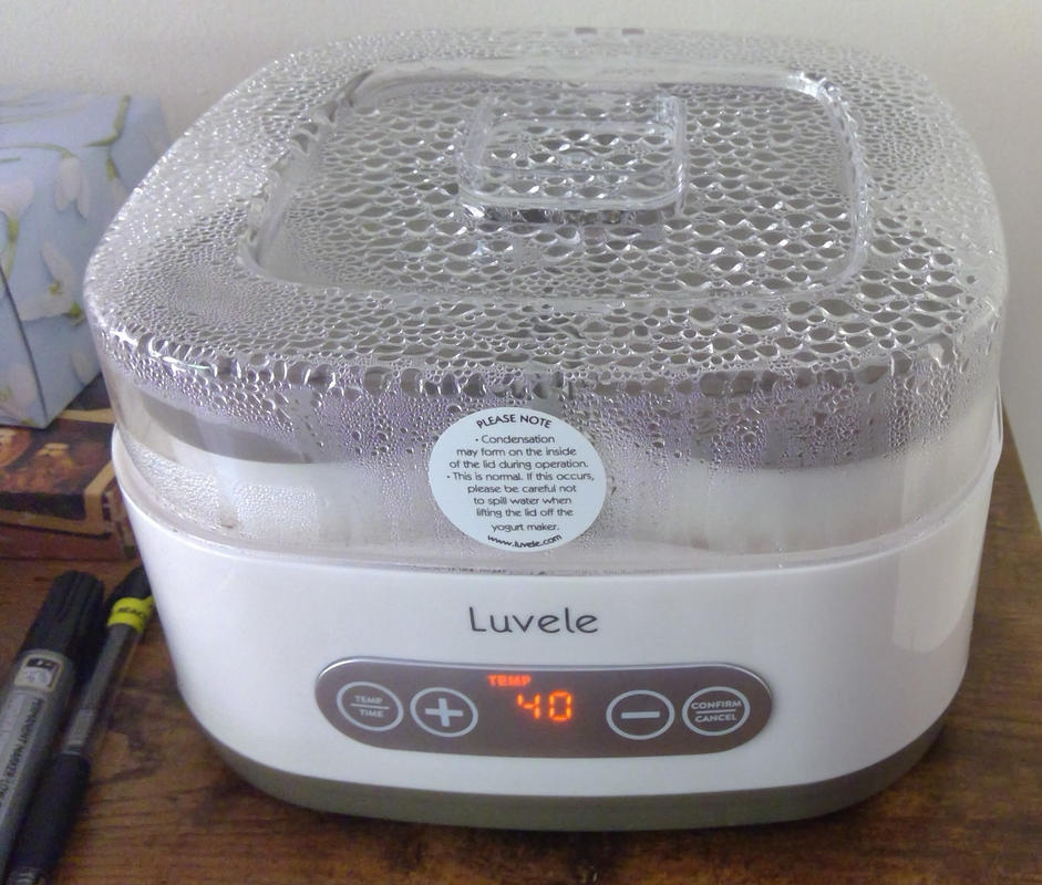 Luvele Pure Yogurt Maker 4x 400ml Ceramic Jars SCD & GAPS DIET Tot