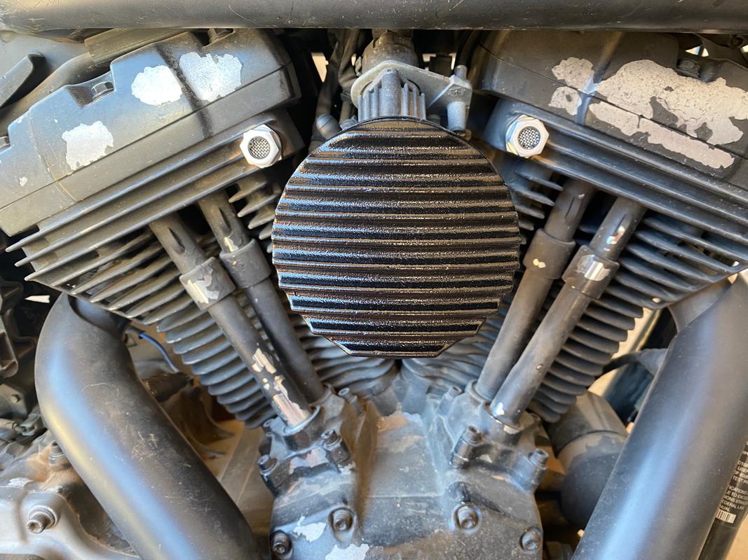 Black Finned Air Cleaner (HD CV Carbs & EFI) | TC Bros