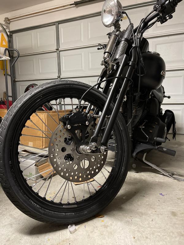 Black Front 40 Spoke Wheel 21 