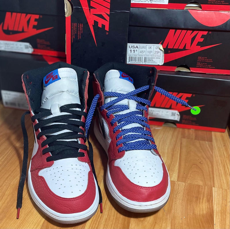 Jordan 1 origin shop story red laces