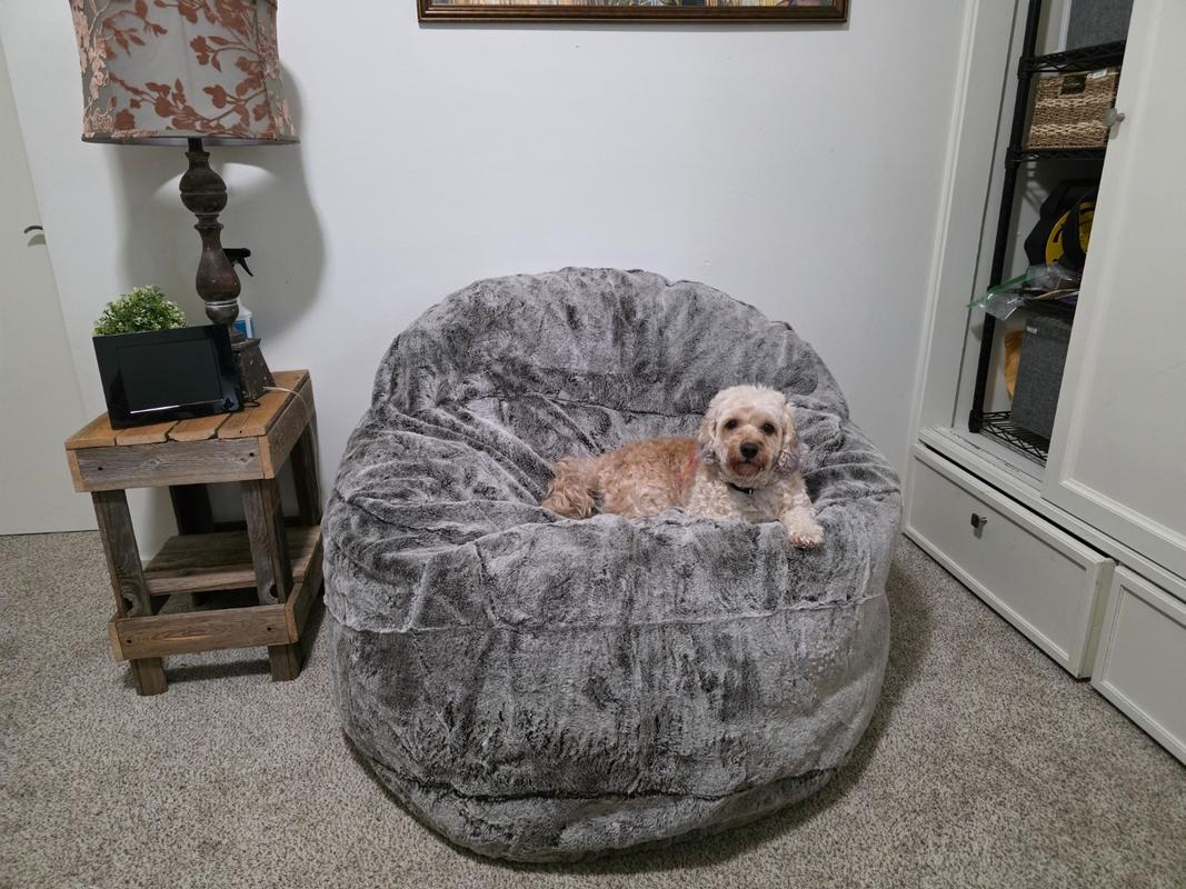 クッション Casanova Adult Bean Bag Chair - Full - NEST Chinchilla | cordaroys