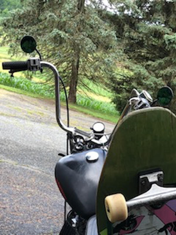 Cycle Standard Rectangular Motorcycle Mirror - Perch Mount - Black –  Lowbrow Customs