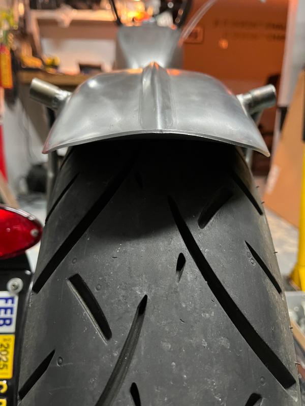 Lowbrow Customs Stingray Ribbed Steel Fender 4-3/4 inch Width
