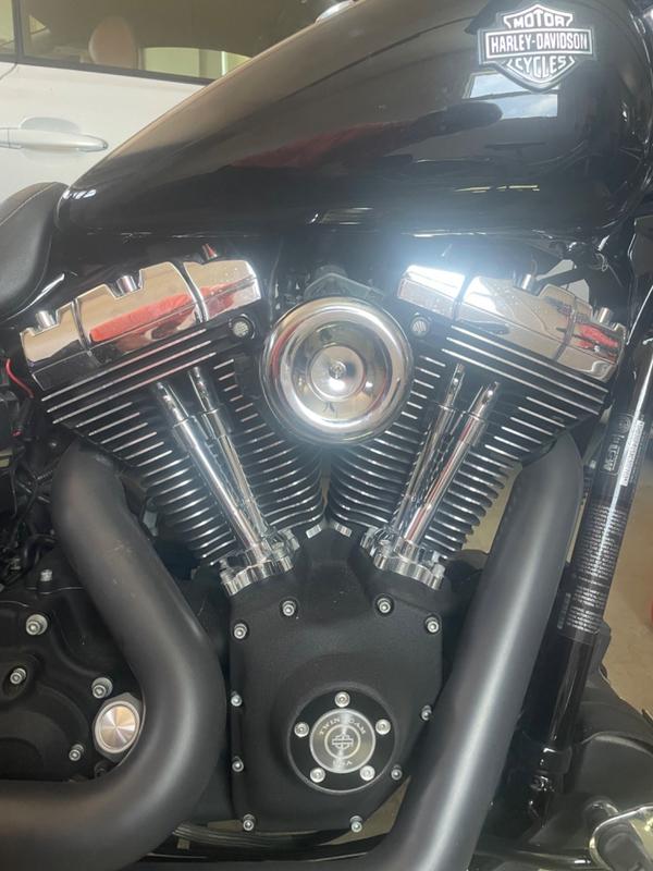 Lowbrow Customs Louvered Air Cleaner for Harley CV / EFI 1991-2019 - Chrome