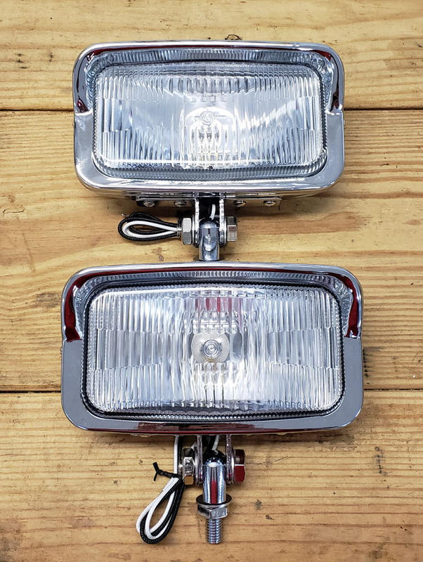 Bates Bates Rectangular Spot Headlight Lowbrow Customs