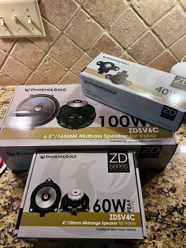 Phoenix Gold ZDSV1 3-Way Plug & Play Speaker Kit System, Front