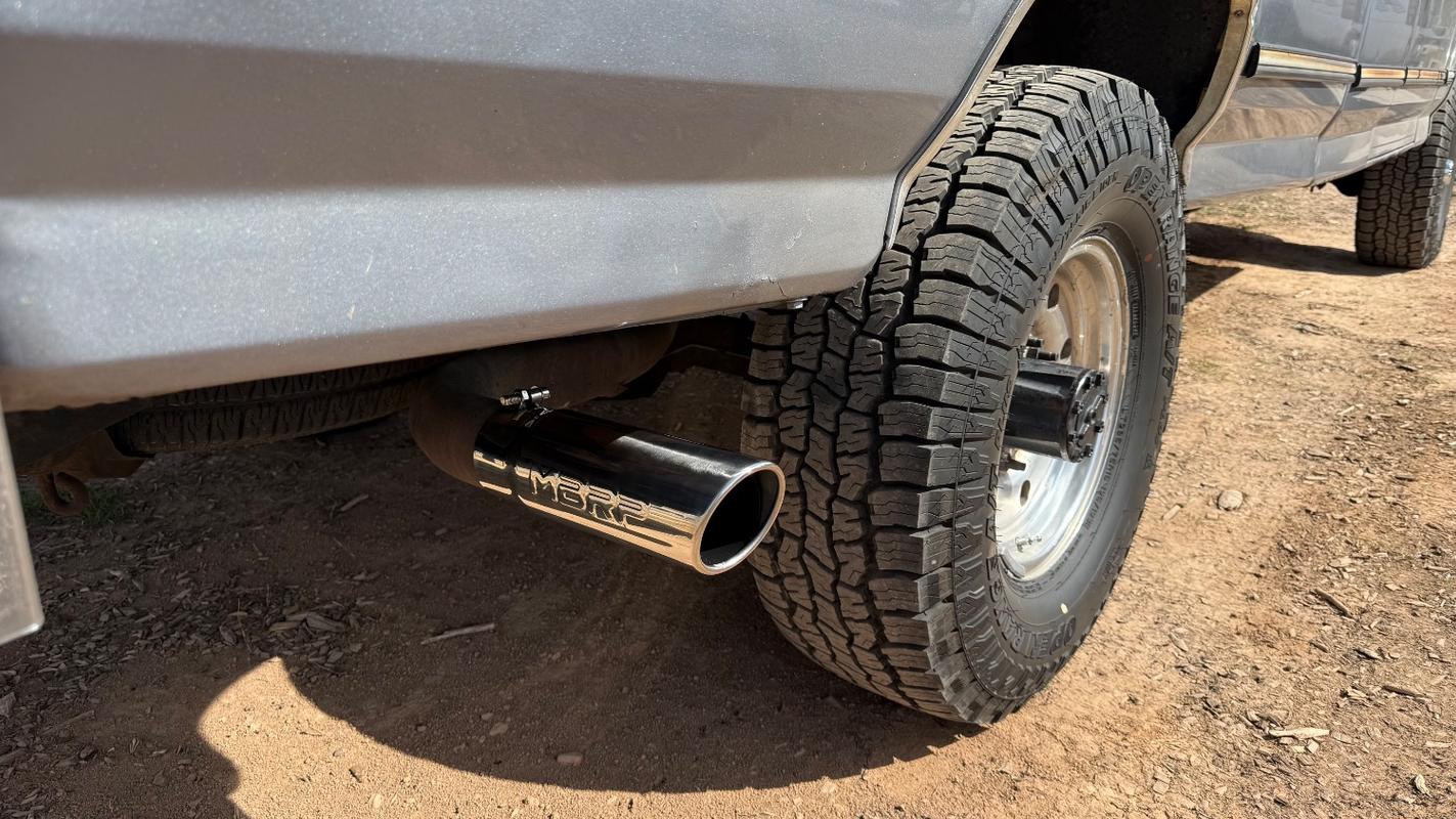 MBRP Exhaust Tip 6 Inch O.D. Angled Rolled End 5 Inch Inlet 18 Inch Length T304 Stainless Steel
