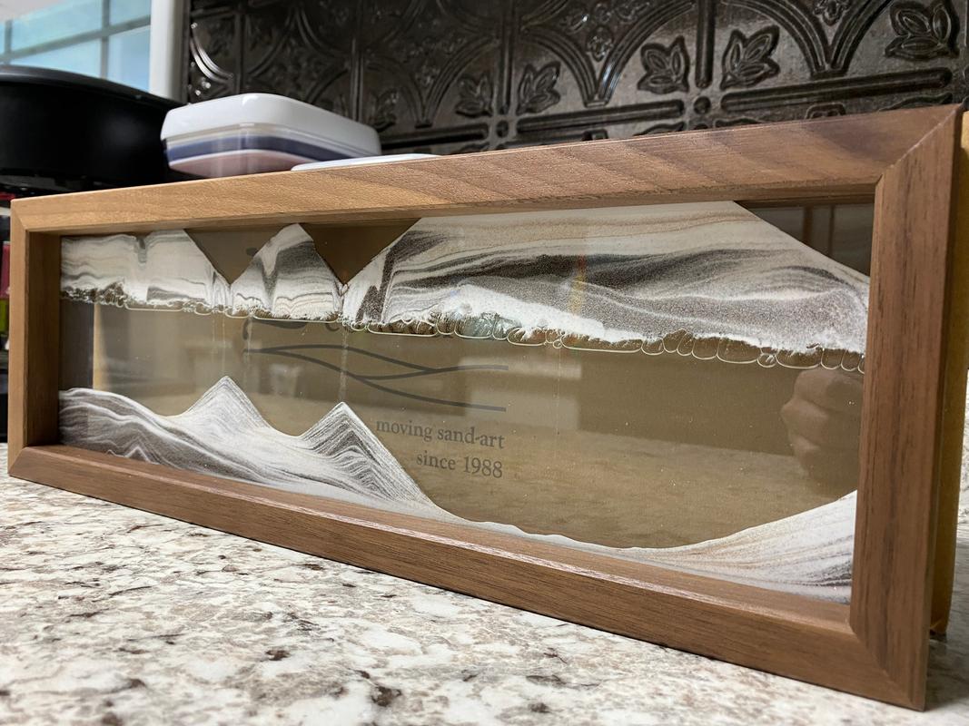 Triple-X Walnut Moving Sand Art- By Klaus Bosch