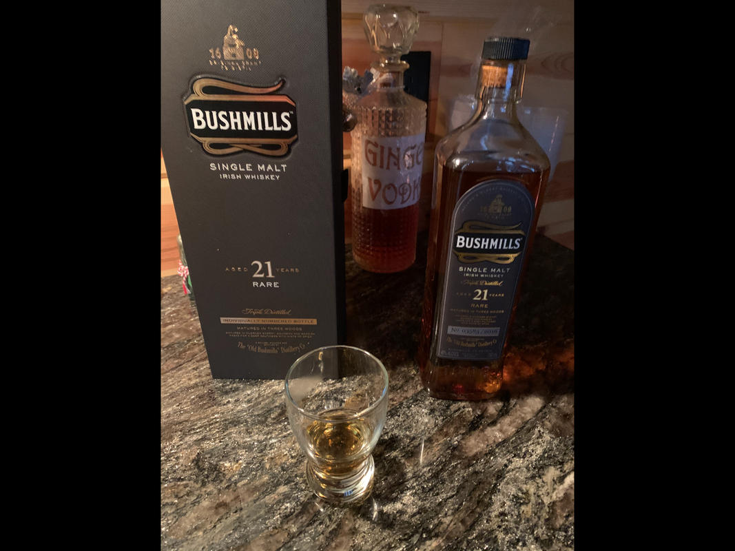 Bushmills 21 Year Old Single Malt Irish Whiskey | Madeira Drum