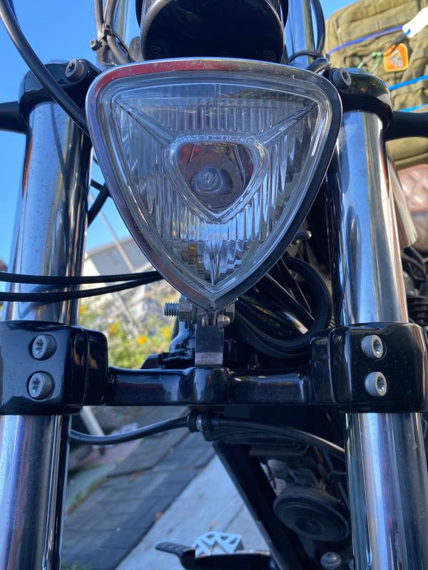 Triangle Chopper Headlight - Aris Style -Chrome – TC Bros
