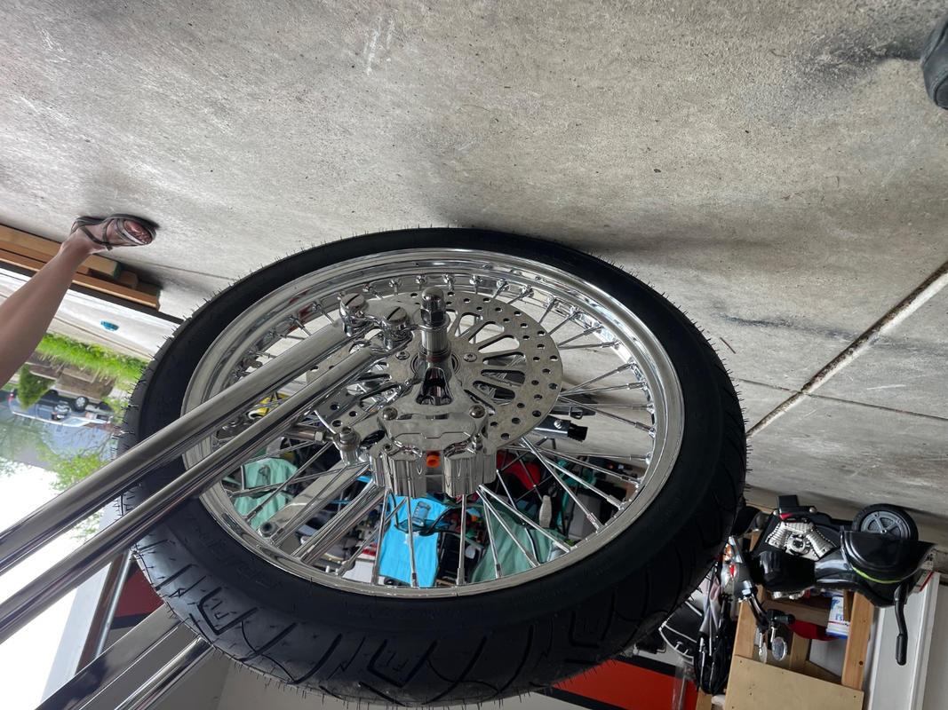 Moto Iron 19” × 2.5” Rear Tracker Wheel for 1973-2003 Harley
