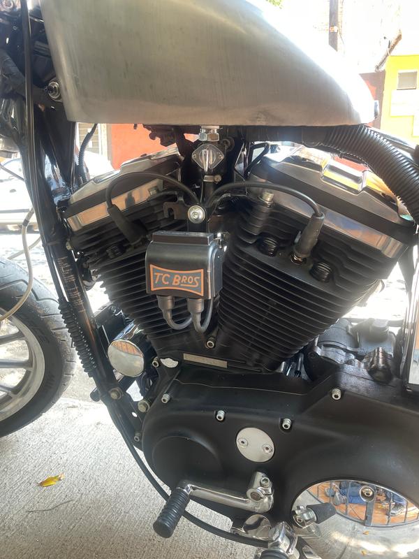 Sportster deals horn relocation