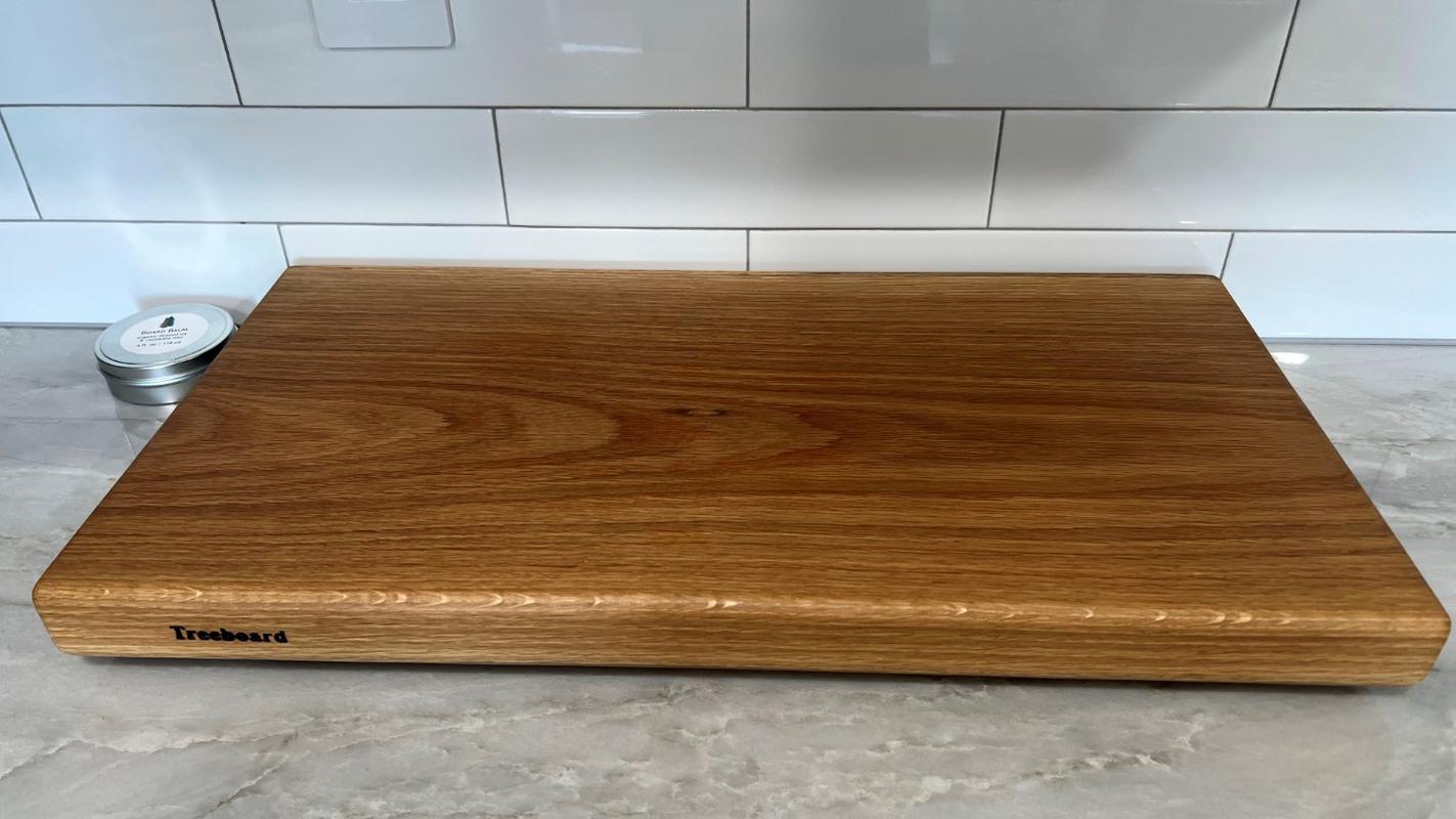Large white oak cutting board