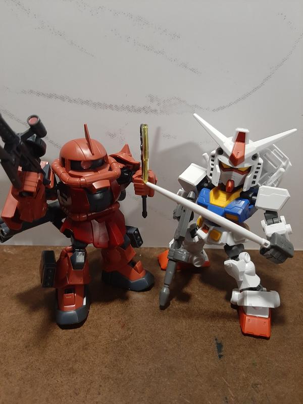 SDCS RX-78-2 Gundam & Char's Zaku II Set – USA Gundam Store