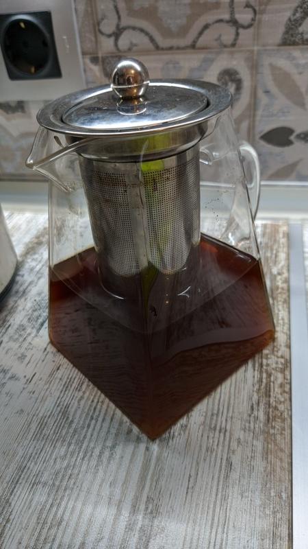 Big Transparent Borosilicate Glass Teapot Heat-Resistant Kettle 1L/1.5 –  TheWokeNest