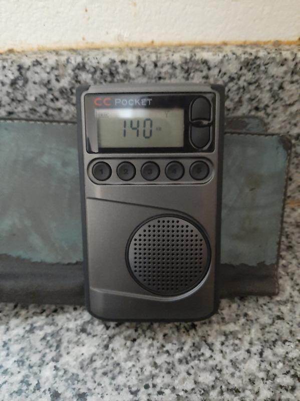 CC Pocket Radio - Weather & Clock Digital AM/FM Pocket Radio