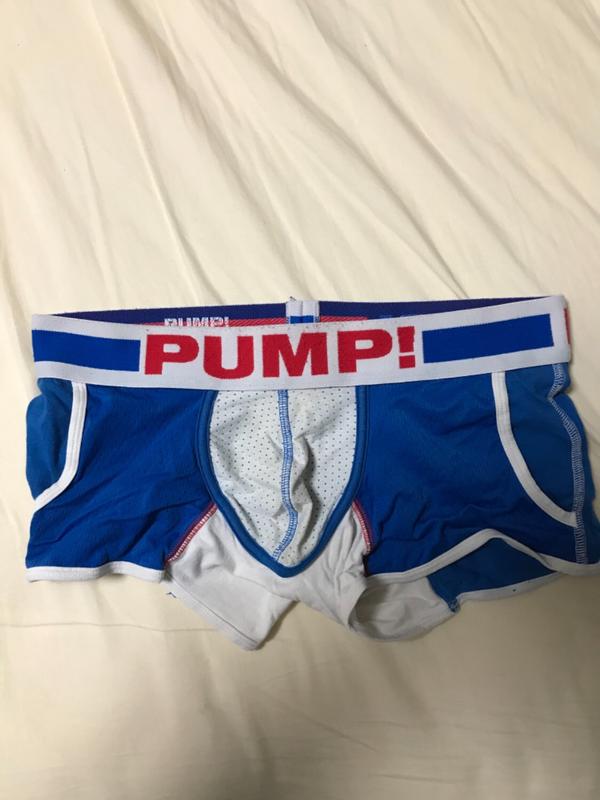 PUMP！ パンプ ローライズ コットン ブリーフ ブルー L - 下着