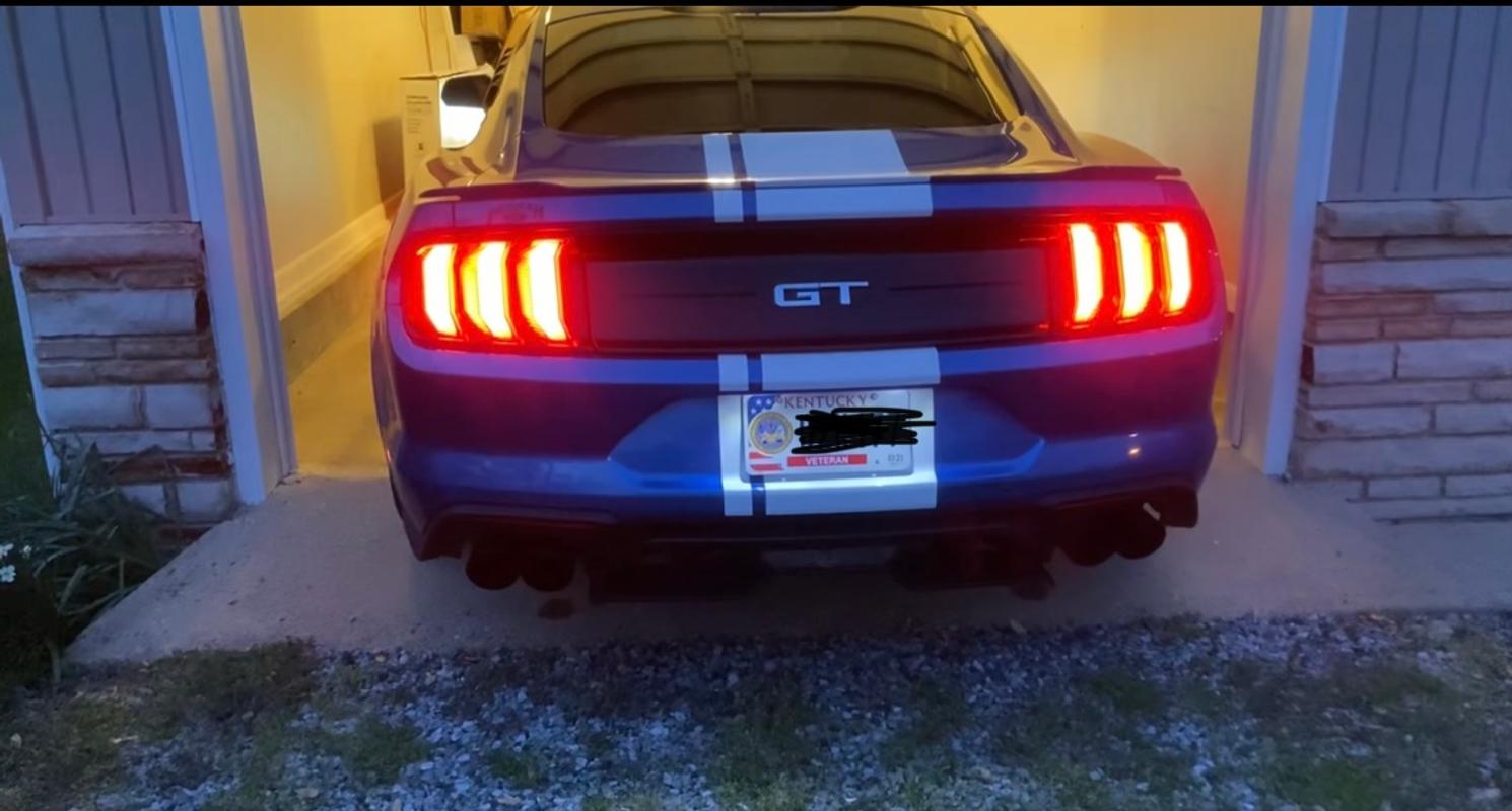 Borla Mustang GT w/ Active Exhaust ATAK Cat-Back - Black Center Carbon  Fiber Tips (2018-2023)