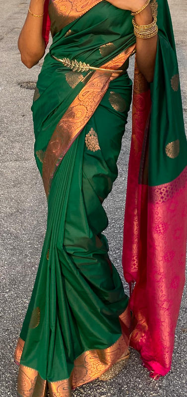 Tia Bhuva Women's The Saree Silhouette Skirt in Vino Luxe Size Large Tall  40