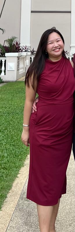 AEON Multi-Way Midi Dress in Burgundy  As Intended