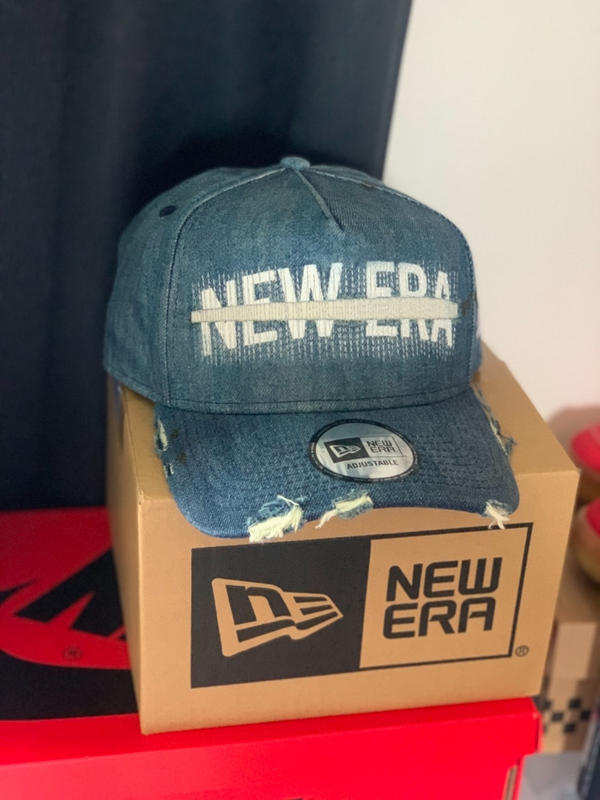 9FORTY A-Frame ダメージドデニム NEW ERA ロゴ ウォッシュド