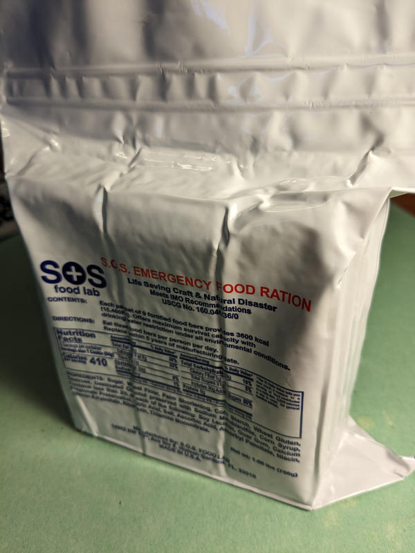 3600 Calorie SOS Emergency Food Ration –