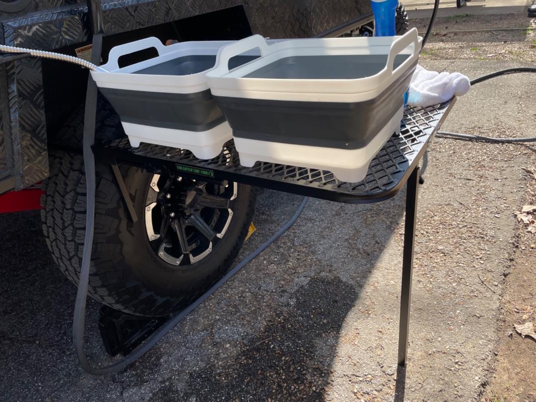 Medium Aluminum Camping Tire Table – Tail Gater Tire Table