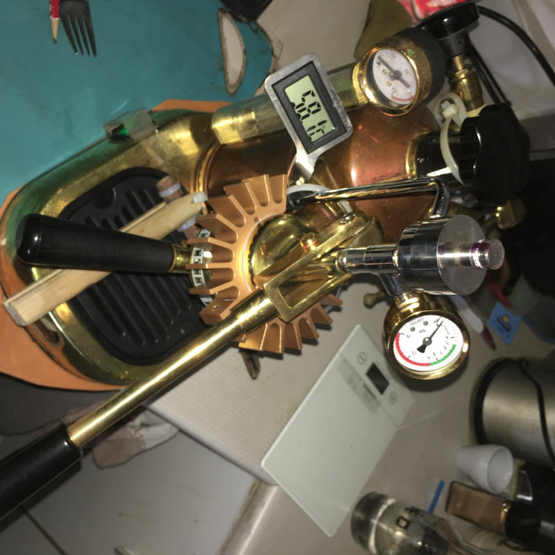 La Pavoni NEW group head heat sink or Heat Dissipation Tool in GOLD