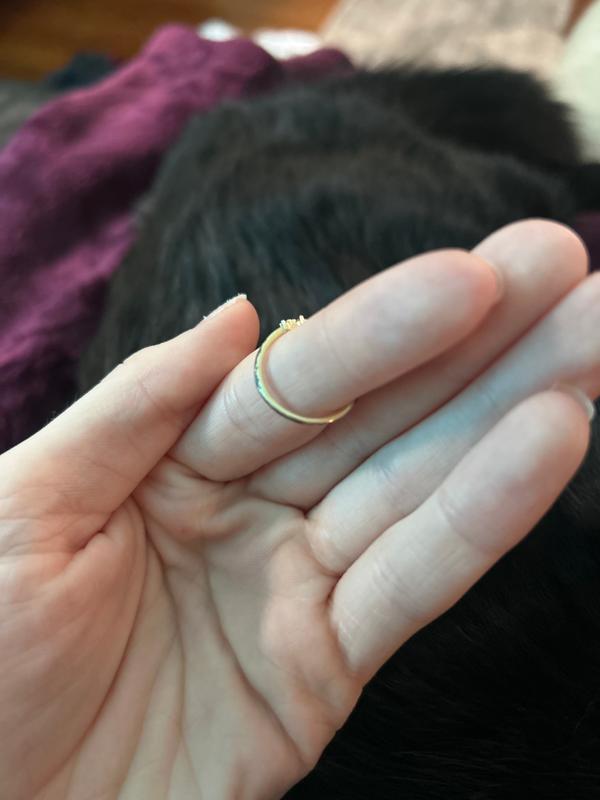 18K Gold Vermeil La Kaiser White Topaz Marquise Ring – local