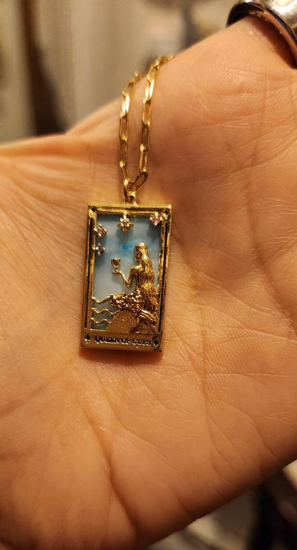 Gold Tarot Card Pendant Necklace  Local Eclectic – local eclectic