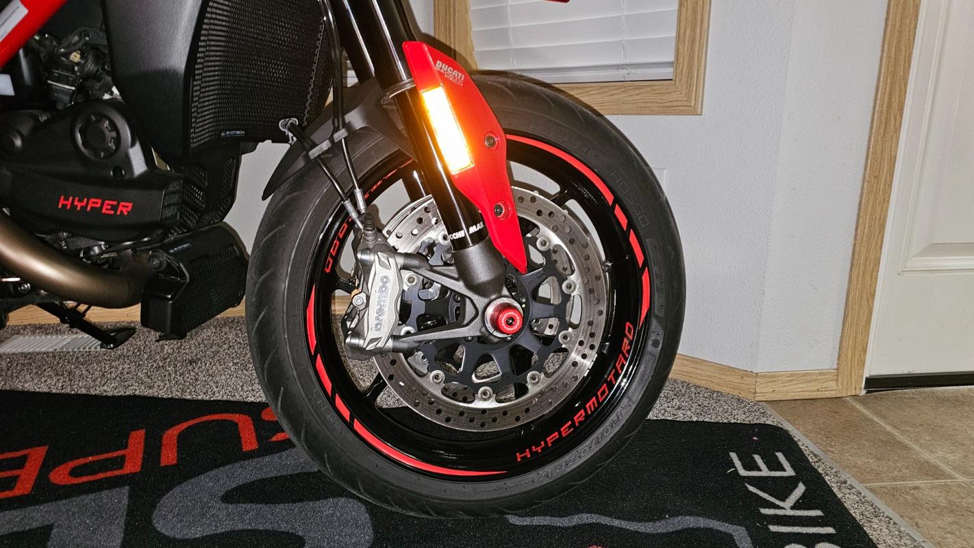  Stickman Vinyls Pegatina para llanta de rueda a rayas moto moto  MM-Kit v3 compatible con Suzuki GSX R : Automotriz